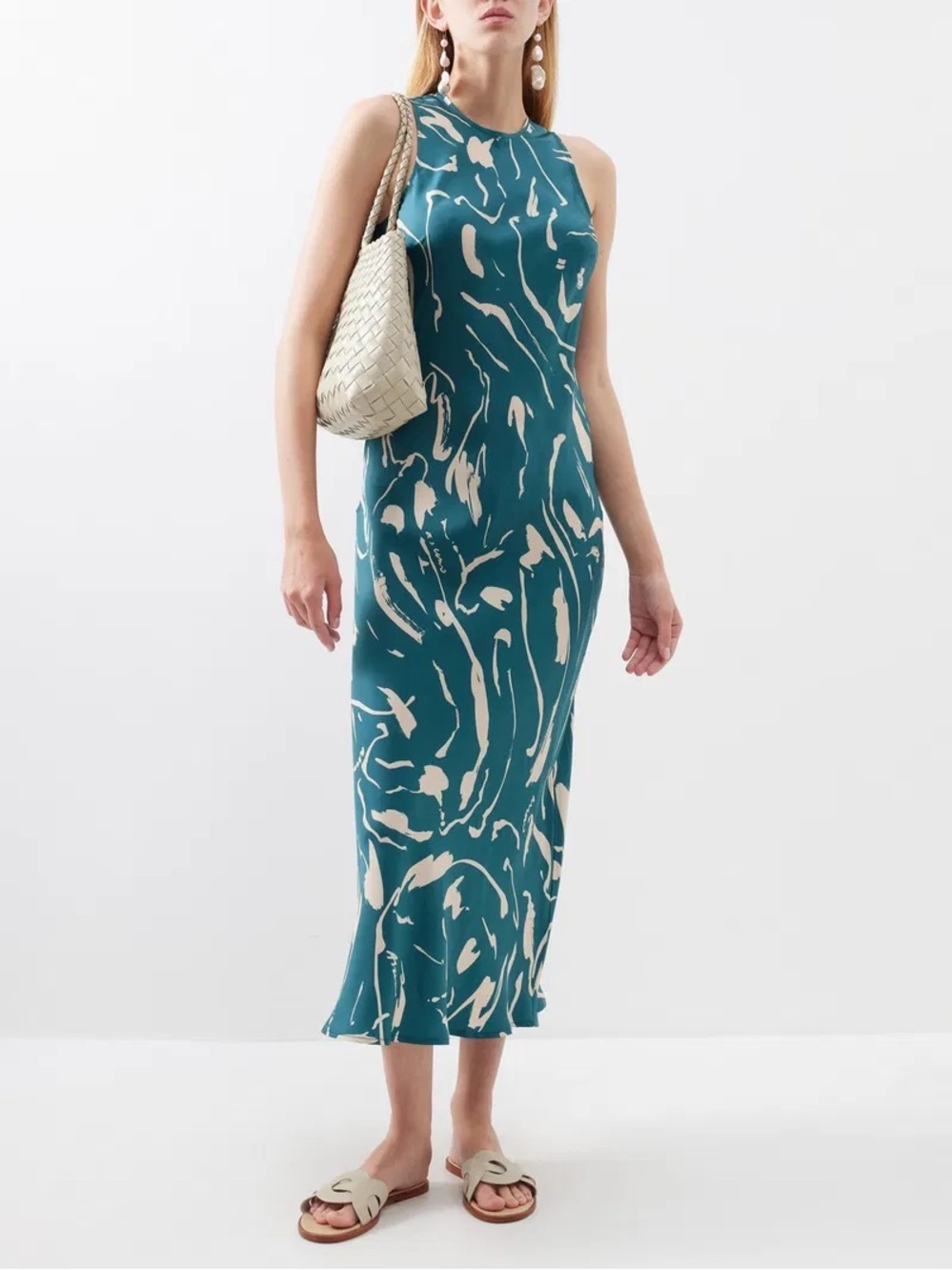 Asceno Valencia Silk Dress - Size Mediun